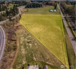 Looking south, I-5 and Portal Way