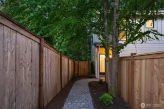 Beautiful walkway to home