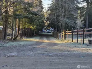 Driveway easement into home.