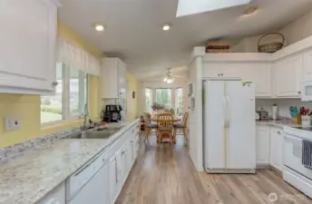 Spacious Kitchen even has a spacious Morning Room to enjoy your meals on the canyon side of the house!