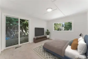 Primary Suite Virtually Staged
