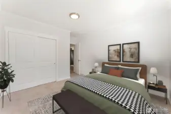 Virtually staged