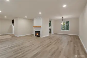 Living Area w/ fireplace