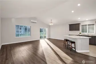 tons of natural light in the Living Room