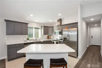 Kitchen island with seating