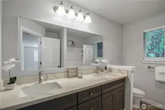 Primary Ensuite with dual vanities
