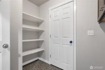 Laundry Room with built-in storage