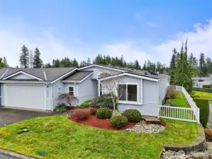 Corner lot giving more privacy.