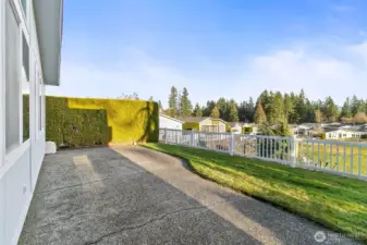Back patio is a wonderful place to enjoy the great views.