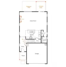 Photo of layout not of actual home