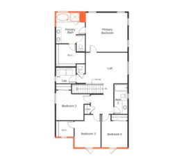 Photo of layout not of actual home