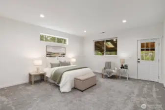 Main floor primary bedroom