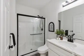 3/4 bath ensuite to main floor guest room.