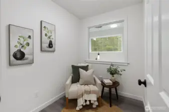 Small upstairs office nook