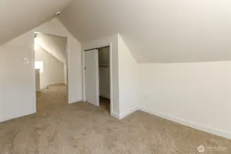 Upstairs area without staging