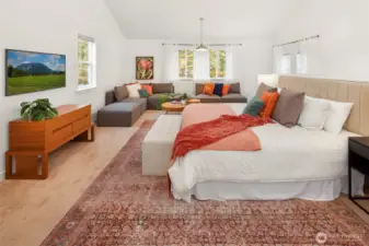 Another view of the large primary suite.