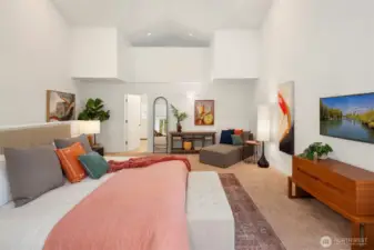 Tons of incredible space here! The door leads to your en suite plus deck.