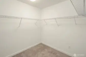 The sweet walk-in closet upstairs.