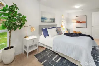 Another view of the main floor primary bedroom.