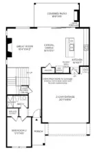 Floor plan layout used for illustrative purposes only. All designs, orientations, measurements, features, and available options will vary.