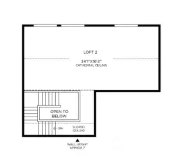 Floor plan layout used for illustrative purposes only. All designs, orientations, measurements, features, and available options will vary.