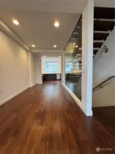 Dining room and kitchen beyond.