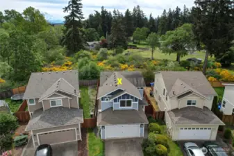 Aerial overview of the home