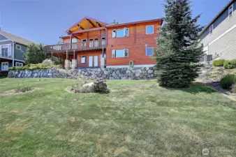 Back of home and back yard