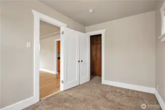 Primary bedroom facing the front.