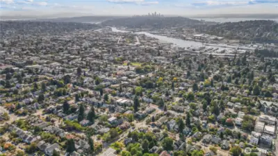 Easy commute into Downtown Seattle and South Lake Union in the distance.