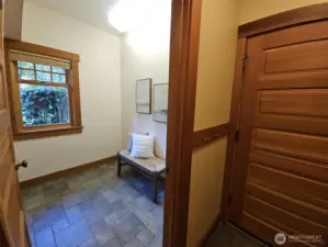Room just off the garage - perhaps a walk-in pantry, office, storage . . .