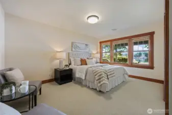 Bedroom #1 with stunning views of the water.