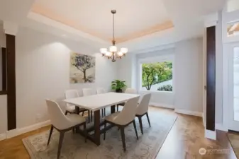 Formal dining as you enter.