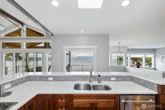 Cooking with a view.