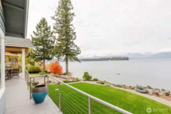 Lush landscaping so thoughtfully designed beckons you to the fire pit.