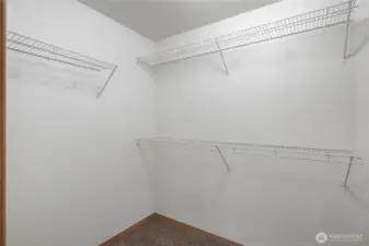 Primary walk-in closet