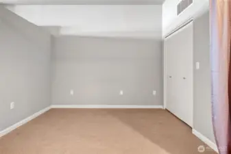 Plush carpeting in the bedroom.