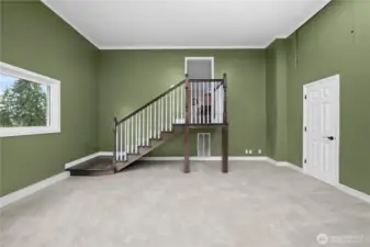 Just off the kitchen as you enter from the garage, Flex/bonus room is perfect for a game room, additional living space, workout room... endless possibilities!