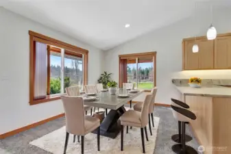 Virtually Staged Dining Room