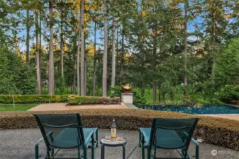 patio views from the primary suite