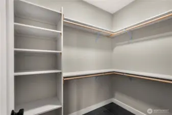 Main floor primary closet