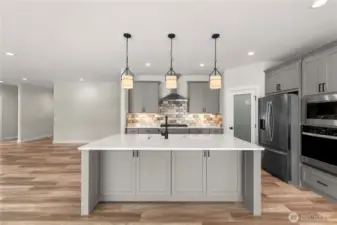 Kitchen with Gas Cooktop, Quartz Counters, Ample Storage (Drawers & Cupboards)