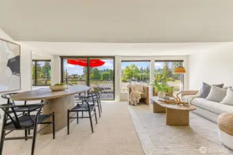 One of the best aspects of this delightful cottage is the open plan floor plan.