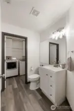 Downstairs 1/2 bath and laundry room