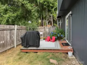 Backyard fully fenced.