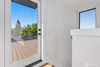 Rooftop Deck Entrance at Unit 218