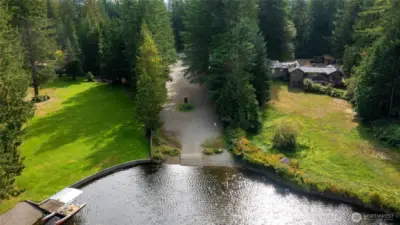 Just steps away from the Lake Alice boat launch