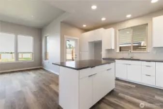 Kitchen island with room for seating