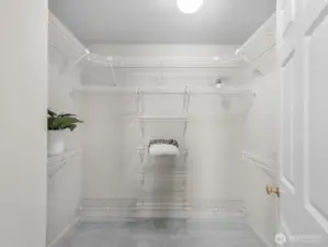 large closet for main bed