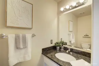 Half bath off the primary.